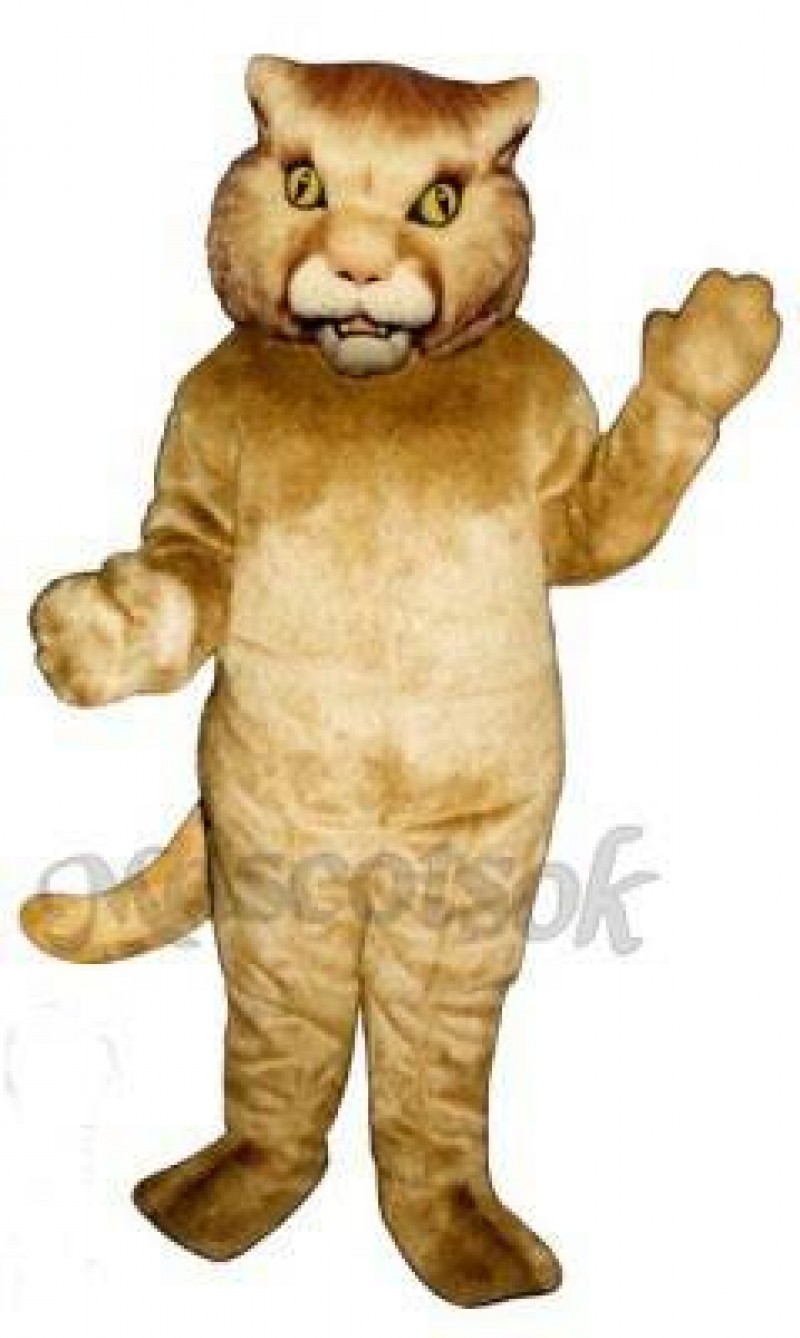 Cute Golden Panther  Mascot Costume