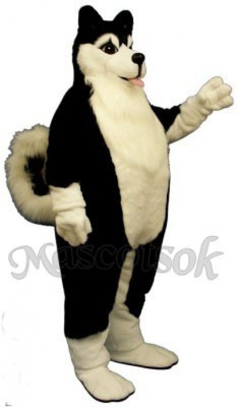 Cute Fat Husky Dog Mascot Costume