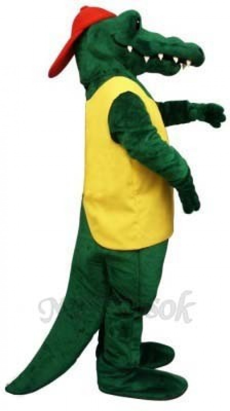 Tuff Gator with Shirt & Hat Mascot Costume