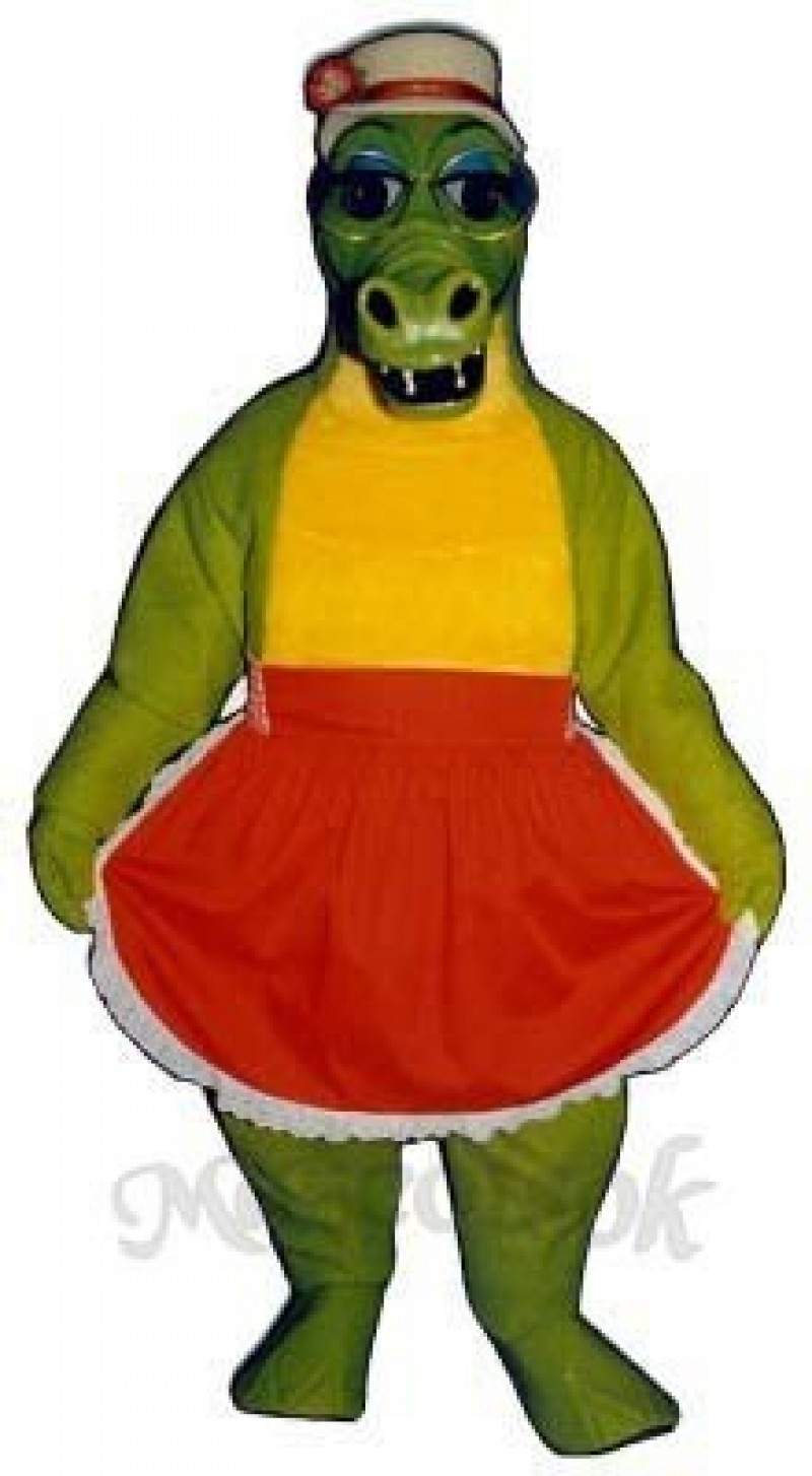 Alligator Bag with Apron & Hat Mascot Costume