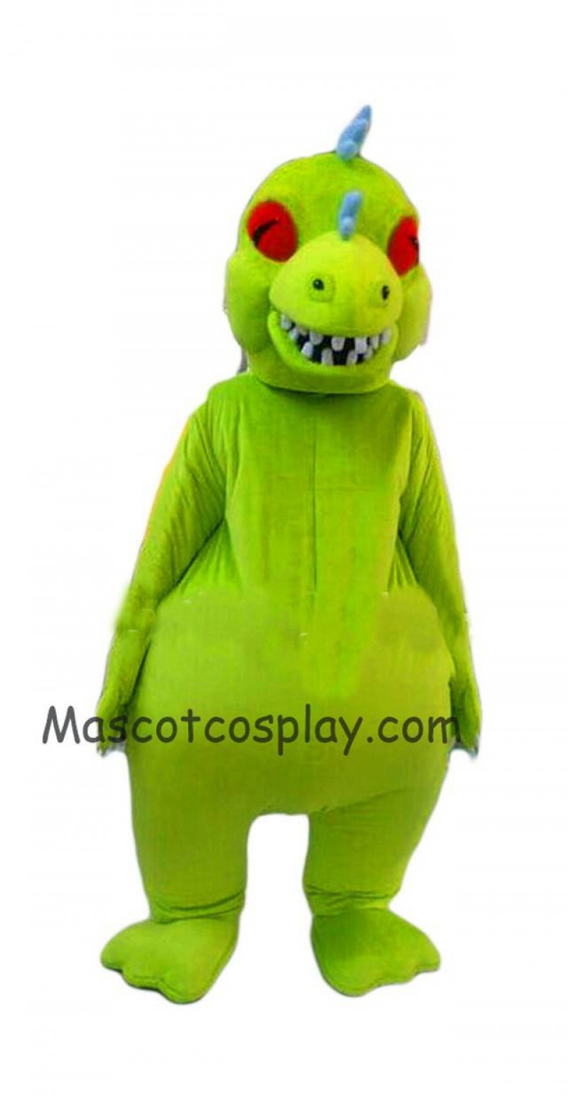 Hot Sale Adorable Realistic New Popular Professional Rugrats Reptar Mascot Costume Reptar Dinosaur Costume Reptar Adults Clothing Halloween