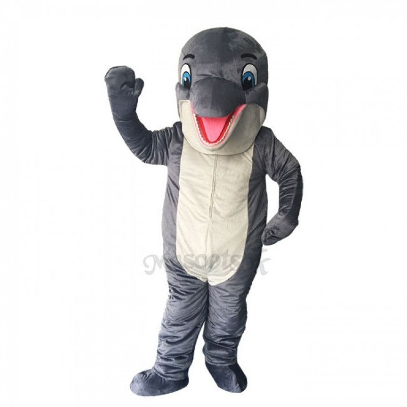 New Lovely Grey Dolphin Mascot Costume