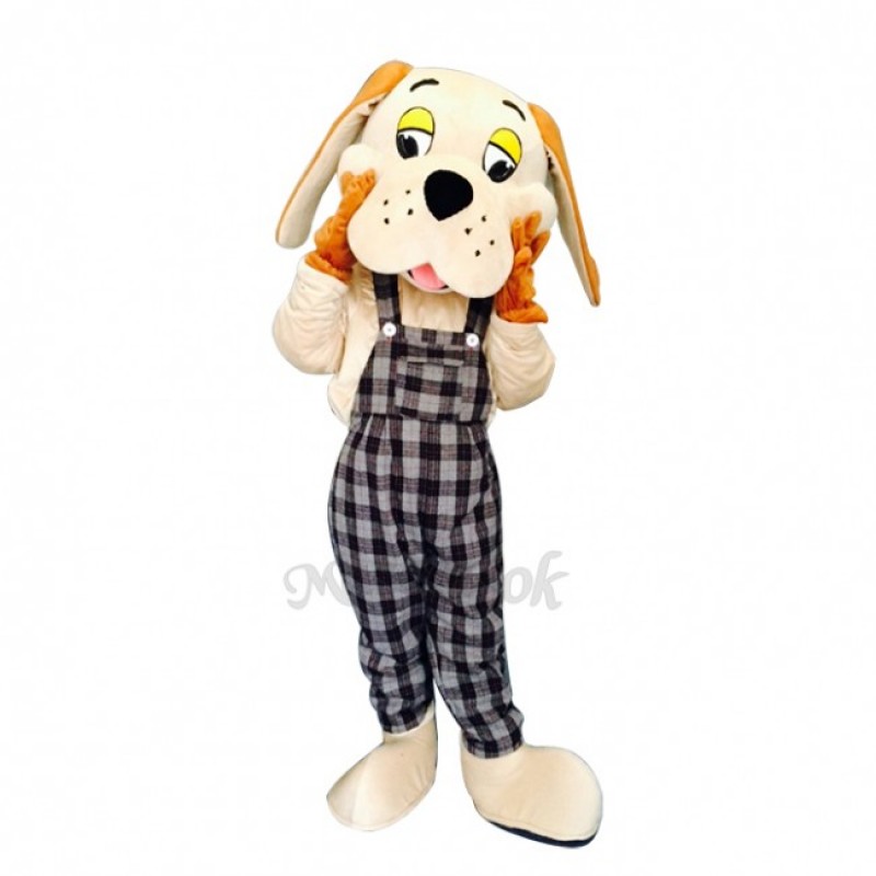 Lucky Dog with Long Ears Mascot Adult Costume