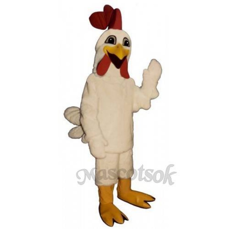 Cute Laughing Rooster Mascot Costume