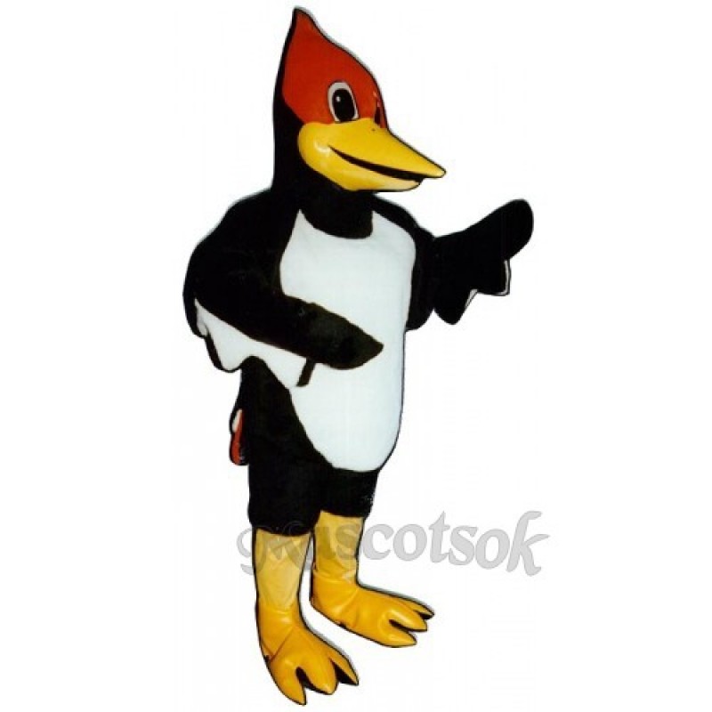 Cute Woodrow Woodpecker Mascot Costume