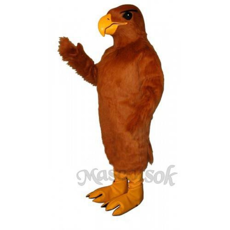 Cute Golden Hawk Mascot Costume