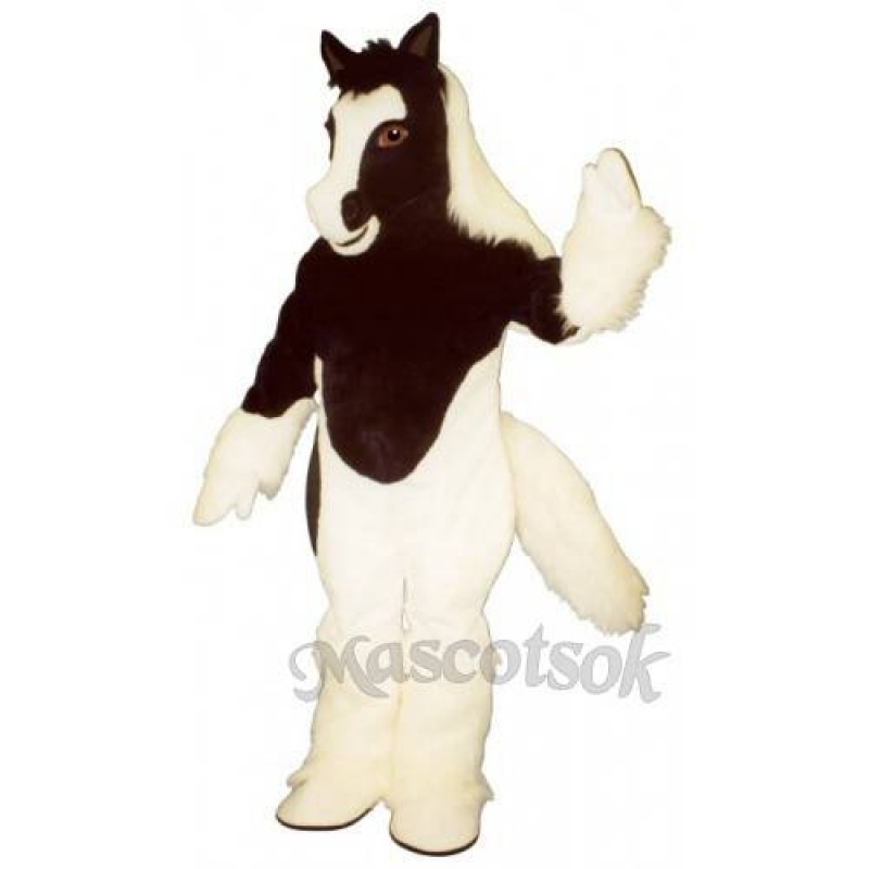 Cute Gypsy Vanner Horse Mascot Costume