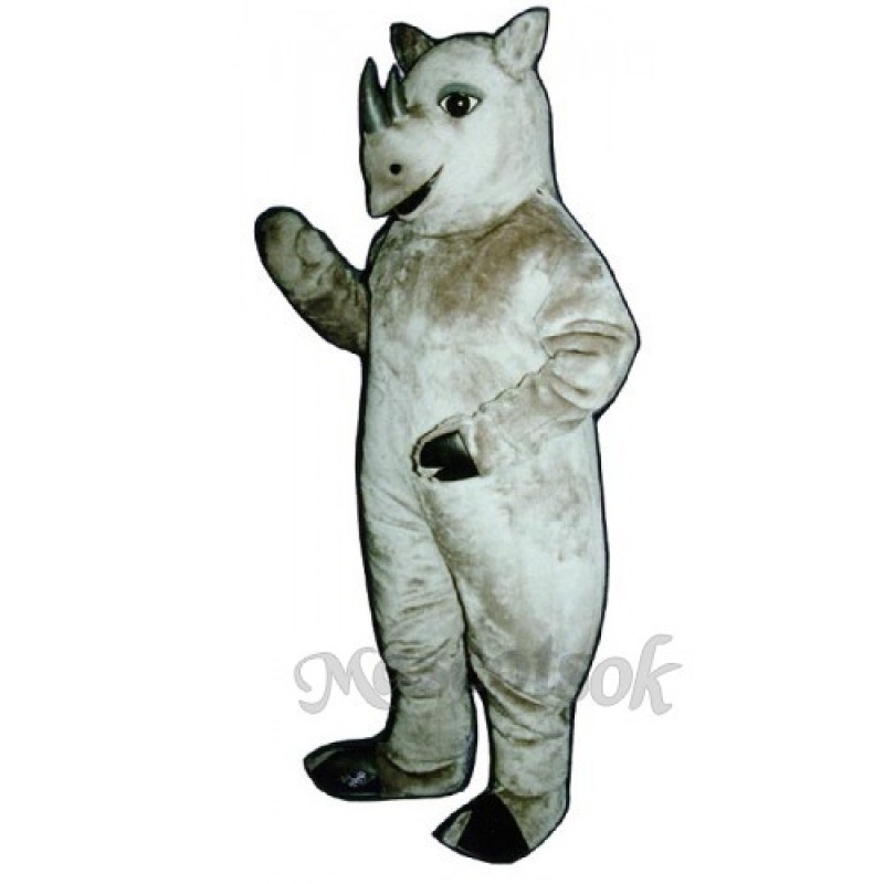 Cute Realistic Rhinoceros Mascot Costume