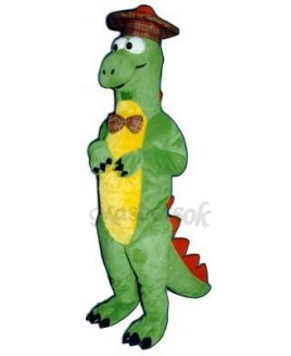 Nessie Dinosaur with Hat Mascot Costume