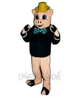 Wood Pig Mascot Costume