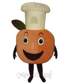 Baker Peach Mascot Costume