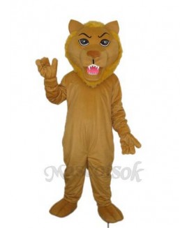 Old Brown Lion Mascot Adult Costume