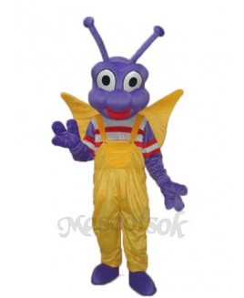 Purple BEE Bo Dudu Bobo Toot Mascot Adult Costume