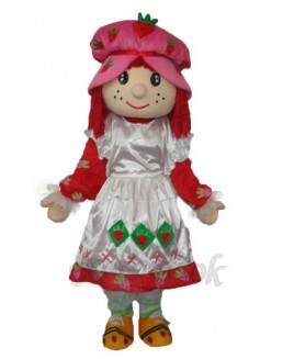 Strawberry Girl 2 Mascot Adult Costume