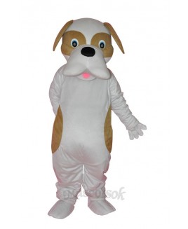 Brown and White Dog Adult Mascot Costume