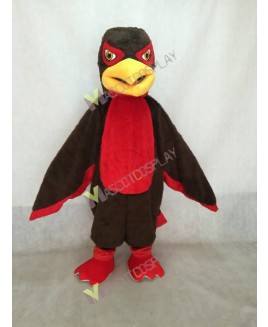 Brown and Red Hawk Falcon Mascot Costume
