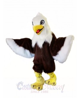 Long Fur White Head Eagle Mascot Costume