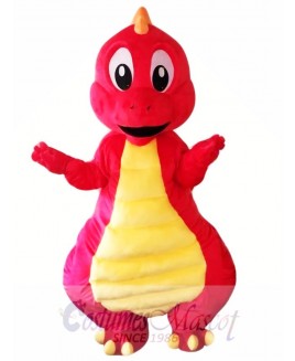 Red Dinosaur Mascot Costume