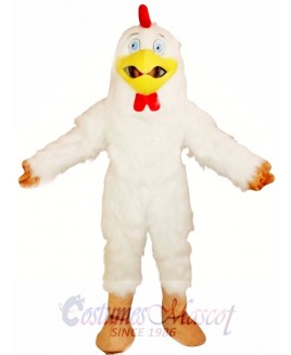 White Rooster Chicken Mascot Costume