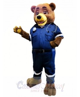 Police Bear Mascot Costume