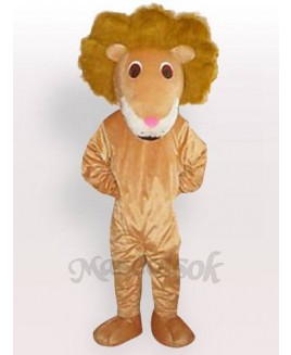 Lion of Curving Hair Adult Mascot Costume