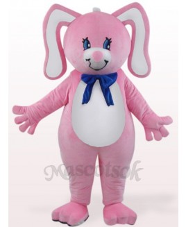Easter Pink Rabbit With Floral Ears Plush Mascot Costume