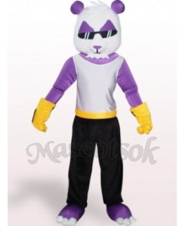 Purple Panda Plush Adult Mascot Costume