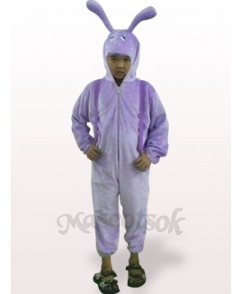 Purple Snail Open Face Kids Plush Mascot Costume