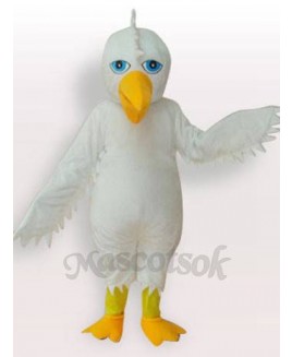 White Eagle Short Plush Adult Mascot Costume