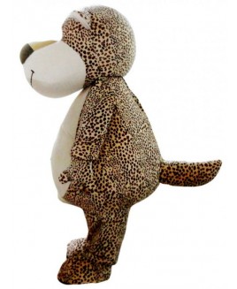 Cute Cartoon Leopard Bear Mascot Costume