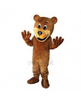 Cute Brown Benny Bear Mascot Costume