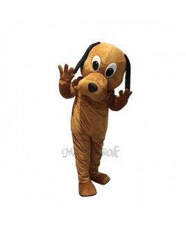 New Tan Dog Black Ears Costume Mascot