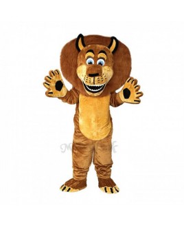 Brown Alex The Lion Mascot Costumes