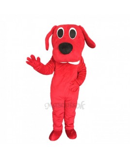 Lovely Red Dog Adult Mascot Costume