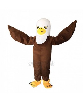 Brown Long Wool Eagle Mascot Adult Costume