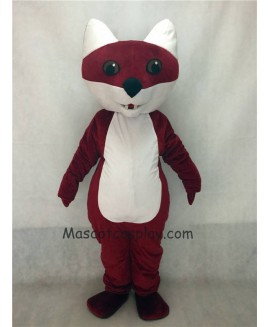 Hot Sale Adorable Realistic New Popular Professional Dark Rust Red Brown Cartoon Fox Mascot Costume
