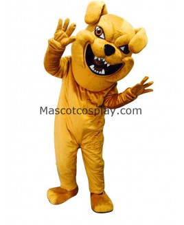 Cute Yellow Bully Dog Costume Mascot