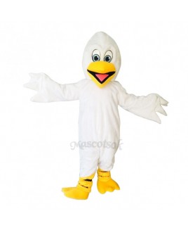 New Pelican Pete With Yellow Feet Costume Mascot