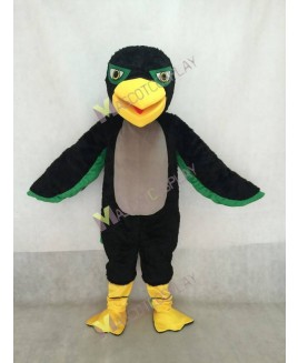 Adult Green and Black Hawk / Falcon Mascot Costume