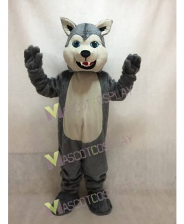 New Grey Husky Dog Mascot Costume with Grey Ears
