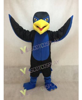 New Black and Blue Hawk Falcon Mascot Costume