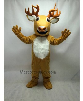 Cute New Long Horn Deer Mascot Costume