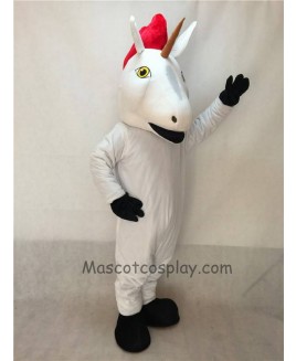 Cute New White Unicorn Mascot Costume