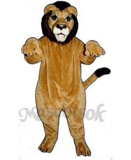 Cute Realistic Lion Mascot Costume