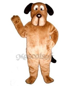Cute Educated Dog with Glasses Mascot Costume