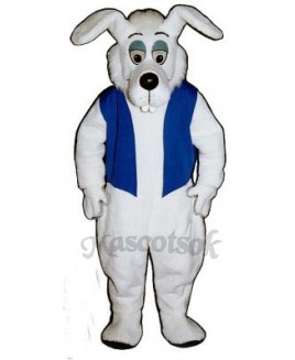 Cute Buck Tooth Dog with Vest Mascot Costume