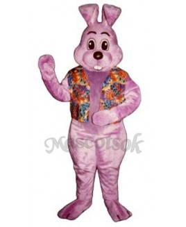 Easter Lavender Louie with Vest Bunny Rabbit Mascot Costume