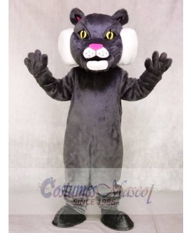 Cute Gray Bobcat Cat Mascot Costumes Animal