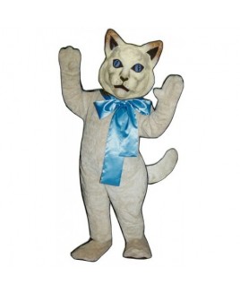 Cute Cat with Bow Mascot Costume