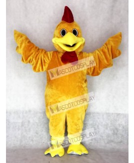 Cute Realistic Rusty Rooster Mascot Costume Animal